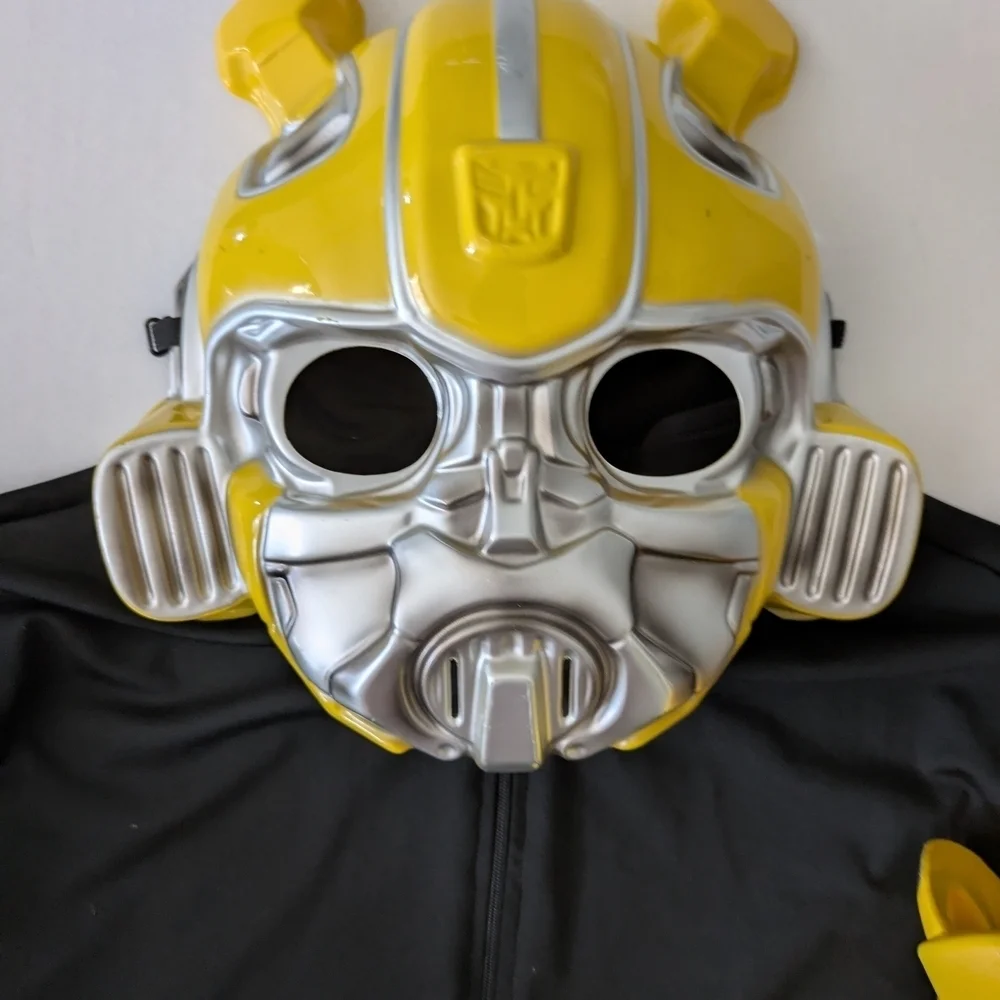Kids Transformers Bumblebee Costume with Mask and Blaster - Yellow and Silver